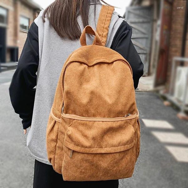 Backpack Fashion Girl Boy Jungen Laptop Cord -Tasche Vintage Lady Men School Frauen College Trendy weibliche männliche Retro -Reisebuch