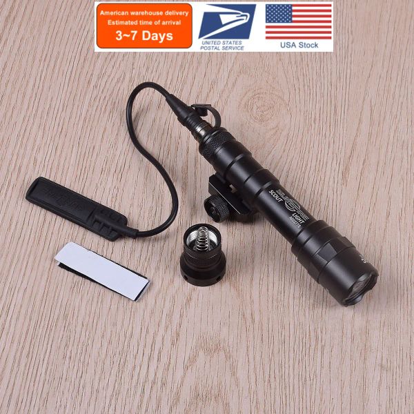 Escopos táticos Surefir M600 M600B ArmaLight Rifle Scout Lanterna Branca HK416 AR15 M4 Tocha caçando para 20 mm Pictinny Rail