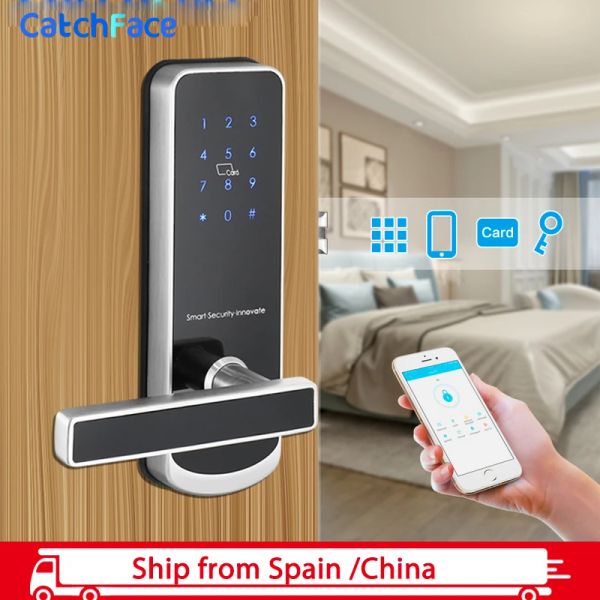 Controllo blocco della porta elettronica impermeabile con app wifi smart touch -screen blocco digitale tastiera deadbolt per casa dell'appartamento