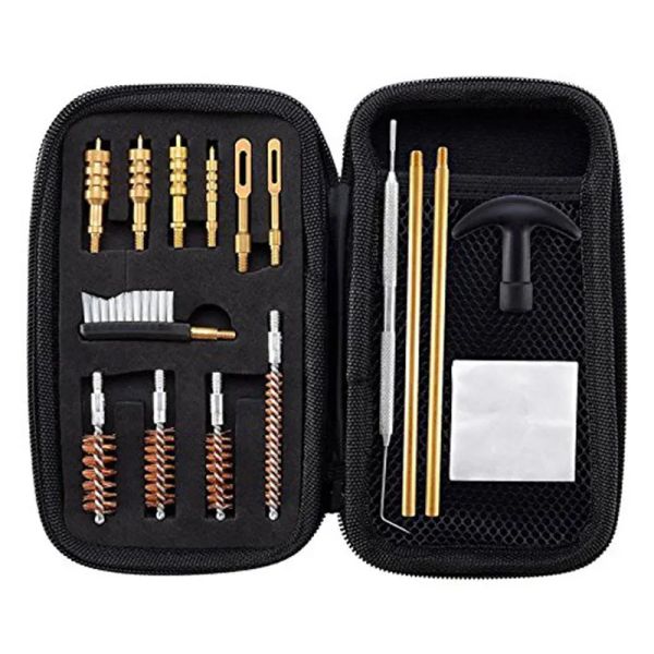 Организация Universal Cleaning Kit .22.357.38,9MM.45 Комплект по очистке калибра Бронзовая кисть и латун JAG Adapter JK2102XB