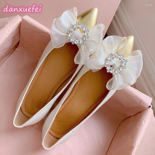 Повседневная обувь Danxuefei Женская женская кожаная смесь цвето