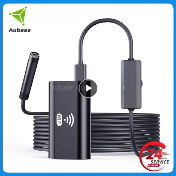 Камеры 1PCS Endoscope Camera 8mm Lens Lens HD720p беспроводная эндоскопио дренажная труба Проверка двигателя Borescop