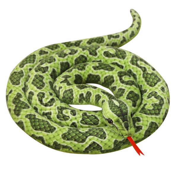 Progcia di peluche trasversale Prank Cartoon Snake Plush Plust Nuovo animale Simulazione Bambola grande serpente