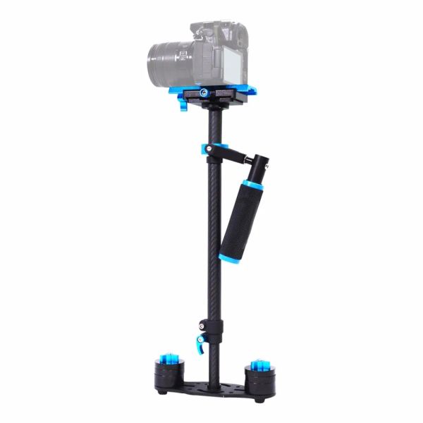 Klammern Yelangu S60T Professionelle tragbare Kohlefaser -Mini -Handheld -Kamera Stabilisator DSLR Camcorder Video Steadicam