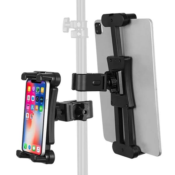 Mobilfunk Tablet Universal Holder, großer Klemmkopf, multifunktionale feste Expansion, Support mit mehreren Maschinen, faule Person halten