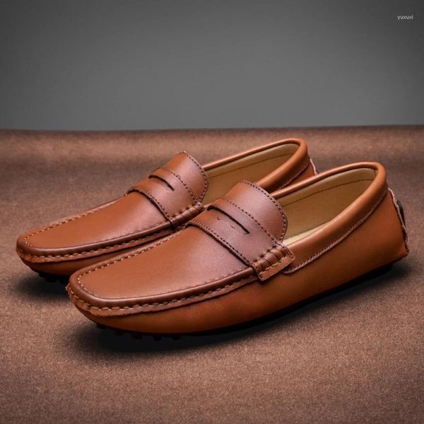 Sapatos casuais Business de couro de couro Ayakkab for Men Dress Tenis de hombre mocassins Mokasin Caballero Designer