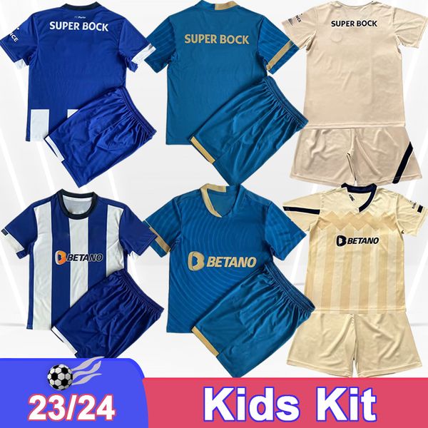 23 24 FC Porto Kids Kit Soccer Jerseys Pepe T. Martinez Marcano F. Cardoso Galeno Evanilson Taremi Home Away 3 -я футбольная рубашка для взрослых