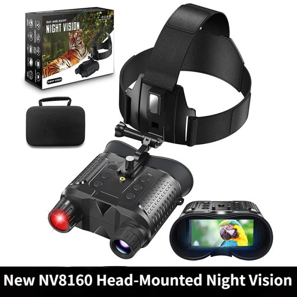 Helme Helm Nachtsicht Goggle Stereo Bildgebung 1080p 3M Sensor Infrarot -Gerätsbereich 300 m/30 fps für die Jagdüberwachung Fernglas