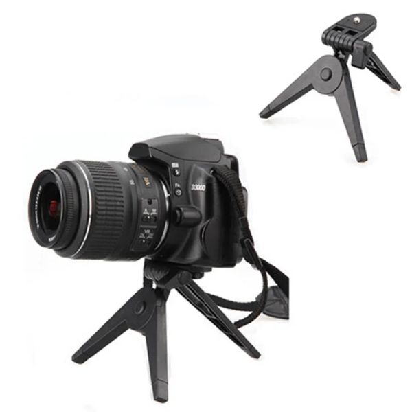 Tripodlar Evrensel Taşınabilir Katlanır Tripod Canon Nikon Kamera DV Kameraları DSLR SLR Kamera Tripodlar Aksesuarlar kayış kemeri