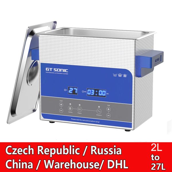 Очистители Gtsonic Ultrasonic Cleaner Ultrasonic Bath UltraSound Bath 2L 3L 6L 9L 13L 20L 27L Digital Eu RU