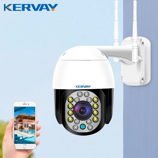 Control 1080p Wi -Fi Camera 2MP PTZ IP -камеры Скорость Dome HD Night Vision Outdoor P2P Smart Home Surveillance Video Cctv камера