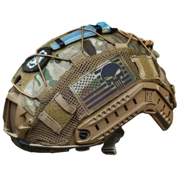 Capacetes multicam capacete acessórios de caça de caça CS Treinamento de batalha de guerra tático Airso de pano de capacete militar parapscore Fast PJ BJ MH