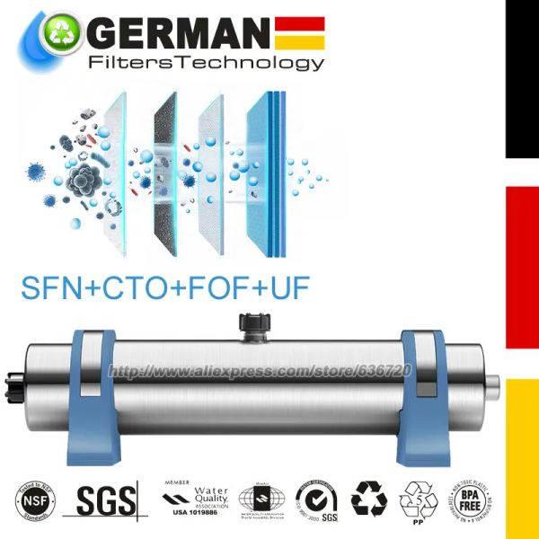 Purificadores 4 estágios reverse OSMOSE SISTEMA DE DEILIZAÇÃO DE FILTRAÇÃO DE ÁGUA, unidade de filtro SFN/CTO/FOF/UF 13.4L/min