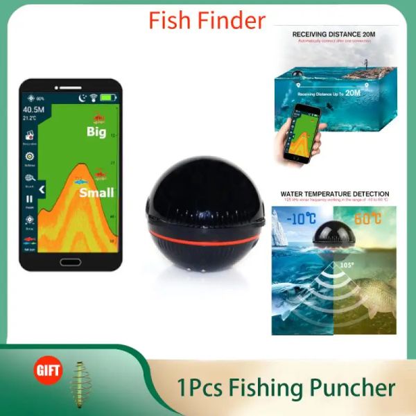 Finder Frete Free Free Brand NOVO Smart Phone Finder Sonar Sonar Bluetooth Intelligent Finder Android iOS Fish Visual Fishing