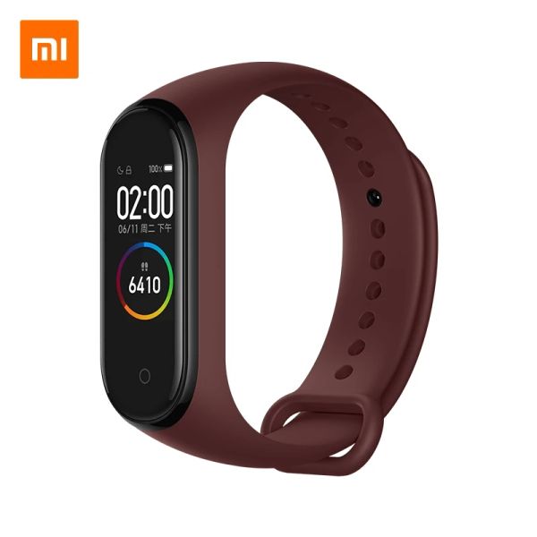 Braccialetti Xiaomi Mi Banda 4 Bluetooth 5.0 Sensore di frequenza cardiaca AMOLED Schermata 5 atm impermeabile MIBAND Smart Bracciale App Mi Fit