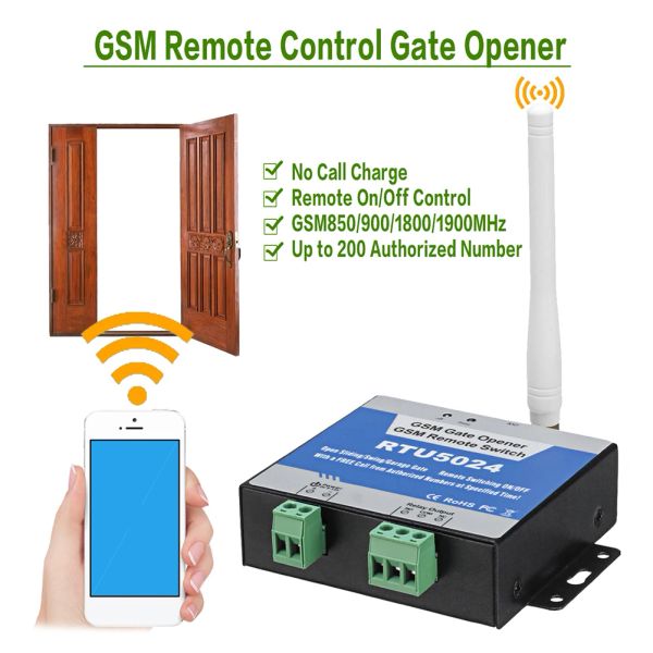 Controllo RTU5024 RTU5035 3G 2G GSM Gate Apri apri relè Switch Door Remote Controller Porta del telefono Apri di controllo per il garage per la casa intelligente