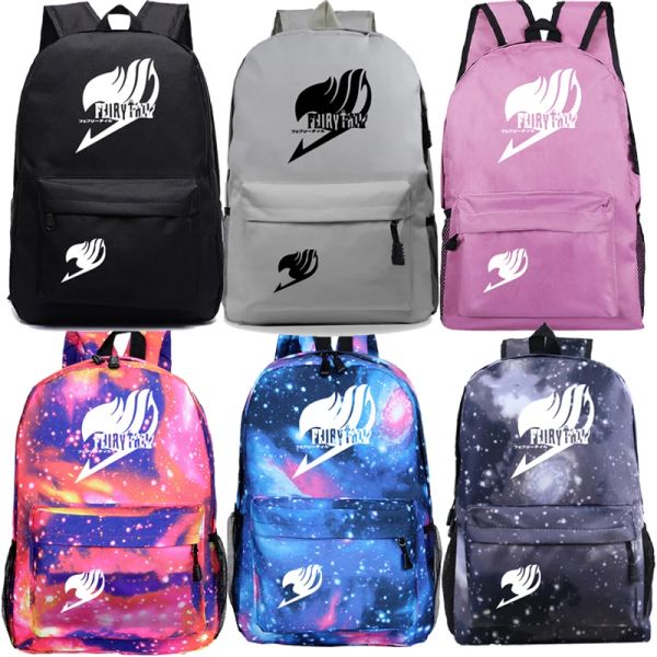 Rucksäcke schöne Fairy Tail Rucksack Jungen Mädchen zurück in die Schule Mochila Männer Frauen Hot Sale Rucksack Laptop Rucksack für Teenager