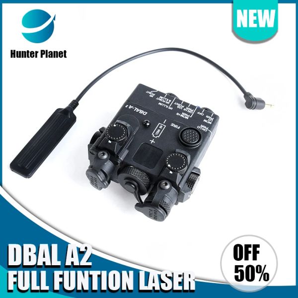 Scopes wadsn taktik dbal kırmızı lazer görüşü ir işaretçi flaşı LED hafif airsoft meşale dbala2 lazer dış mekan avı el feneri