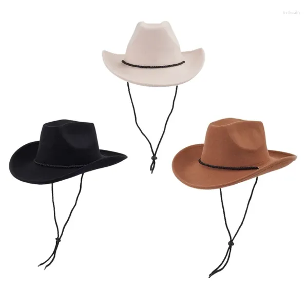 Boinas enroladas orientaram chapéu de cowboy para adultos esportes ao ar livre verão