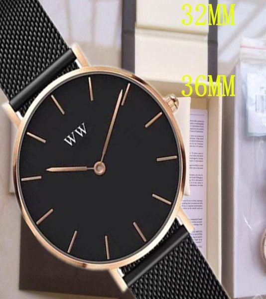 3A WW WW WW WW WW WW DANIEL DONNE039S 32MM 28mm Men Wellington039s Fashion DW Lovers Women Steel Mesh Gold Mens orologi 6587984