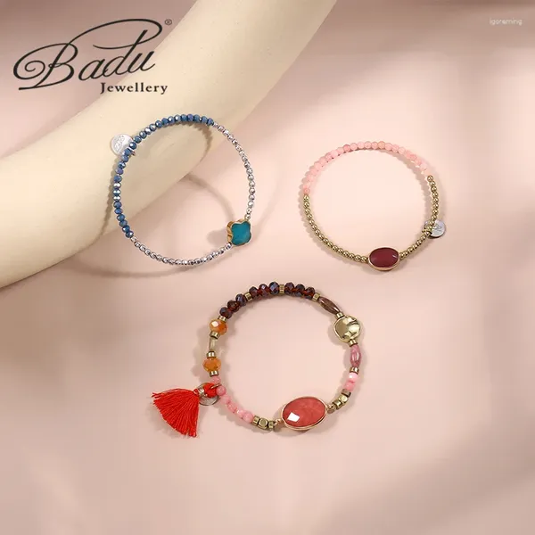 Braccialetti di fascino signore per perle di vetro fatte bracciale in pietra in pietra di cristallo accessori per gioie di gioia