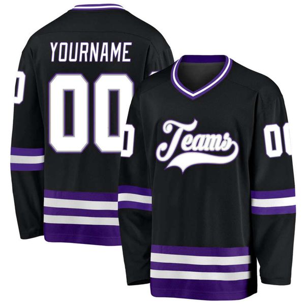 Hockey -Trikots Neue Sublimation Eishockeyanzug Amerikaner Langsamen Top -Top -Trainingsteam -Team Uniform Jersey DIY