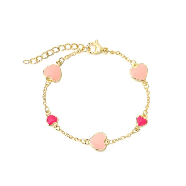 Großhandel auf Lager Schmuck Neugeborene kleine Mädchen wasserdichte Kinder fein siler Emaille Schmuck Trendy 2023 Armreif Armbänder