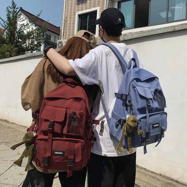 Zaino 2024 in stile coreano grande capacità unisex per scuola di viaggio casual con design personalizzati personalizzabili