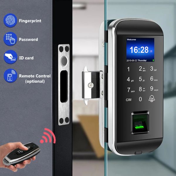 Controle nova chegada da porta deslizante da porta deslizante Bloqueio do escritório da porta de impressão digital elétrica sem chave Touch Touch Key