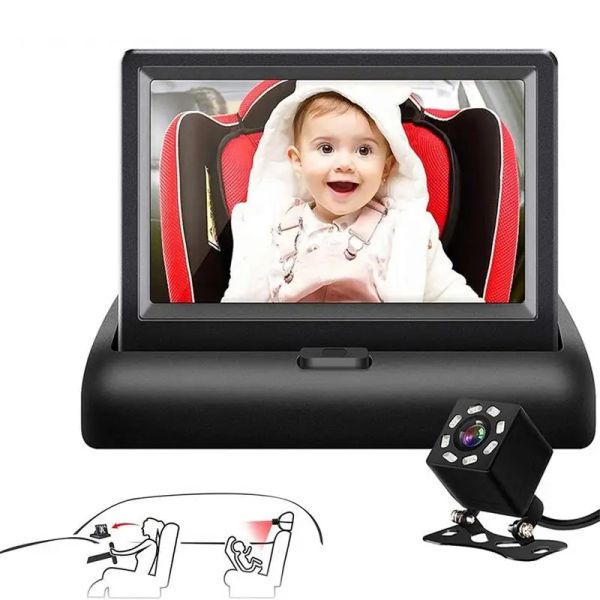 Монитор HD Baby Monitor с камерой ЖК -экраны детские дети Chilldren Мониторинг наблюдения за видеокамерами Night Vision для автомобиля