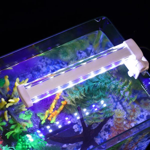 Aquarien LED FISH Tank Clip Light Aquarium Dekor Aquariumzubehör Aquarium LED Leuchte Leuchte Tank