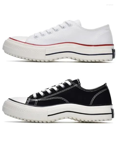 Sapatos casuais verão Mulheres básicas Canvas Low Top Girls Students School Black Lace Up Sport White Sport 35-40 All Match