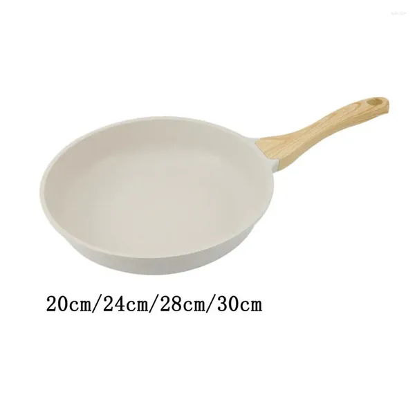Сковороды без стика жарки гранитной покрытие каменная посуда белая с ручкой яичной сковород