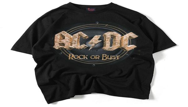 Мода Новая мужская рубашка футболка с коротким рубашкой Mens Mens Summer Tee Print ACDC хлопковые футболки мужчины 3D дизайнерская одежда плюс размер M3XL ROC7829978