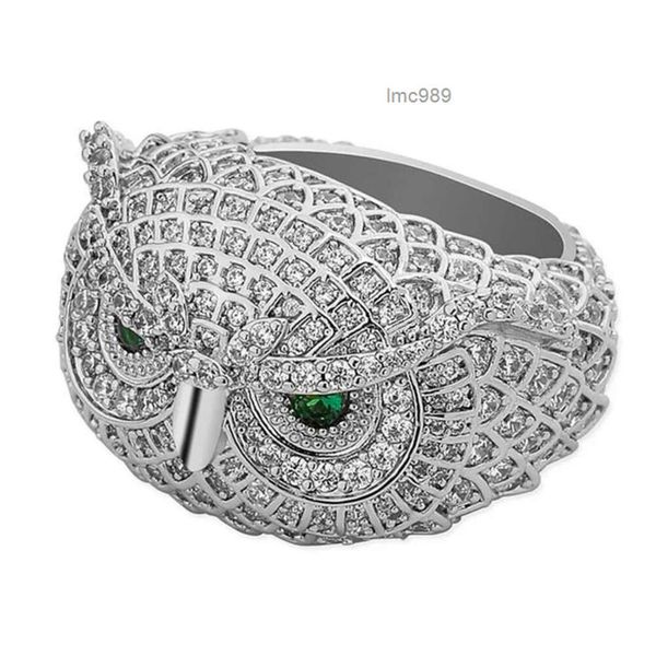 Оптовая индивидуальная лабораторная бриллиантовое кольцо стерлинговое серебро 925 хип -хоп Большой кольцевой кластер Vvs moissanite кольцо