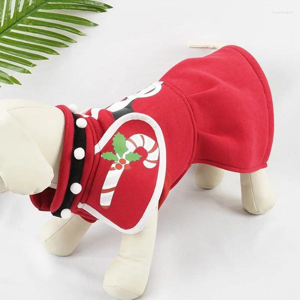 Abbigliamento per cani Autumn e inverno Christmas Christmas Pet Cat Cat Red Forniture Abito da principessa