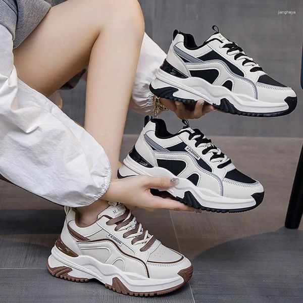 Scarpe casual Donne Sneaker inverno inverno Plush Fashion Lace Up Wear Platform Ladies Vulcanized Outdoor Running Zapatillas Mujer