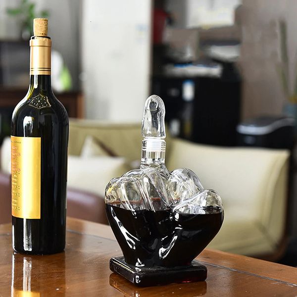 Decanter del dito di whisky vino in vetro dispenser per bevande 240419