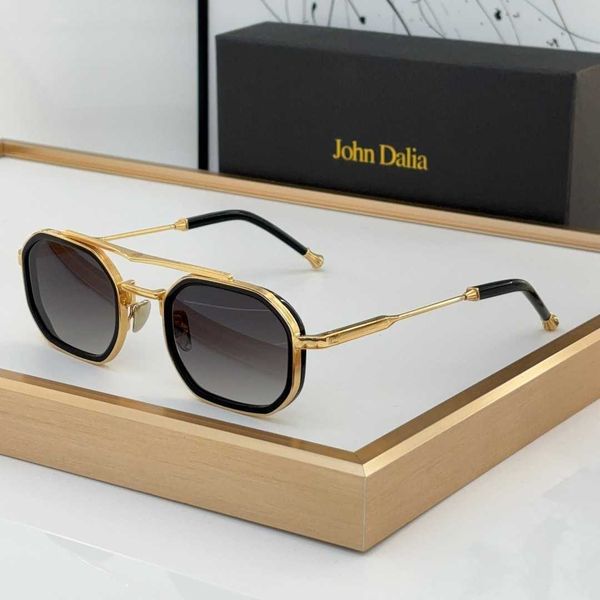 John Dalia Designer Occhiali da sole per donna Sport Fashion Polarizzato UV Protezione UV Goggle Beach Man Womens Mens Trendy Rosa Black Sun Glass Core Marich Size 55-21 XCH6