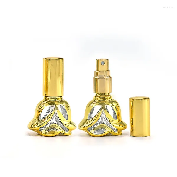 Garrafas de armazenamento 50pcs em forma de rosa vidro perfume garrafa de parfum fragrância