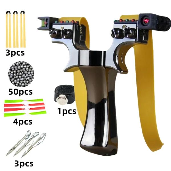 Scopes Laser Assisted Slingsshot Double Vint Fast Compression Slingshot Outdoor Hunting Shooting Accessories Hunting