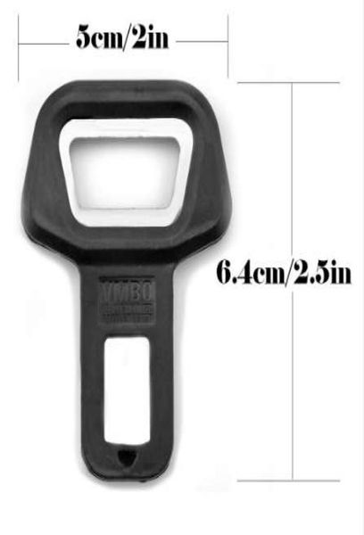 Accessori per auto universali di alta qualità Clip di sicurezza auto Clip Cinta di sedile per auto per veicoli Apri bottiglie montate Black7627138