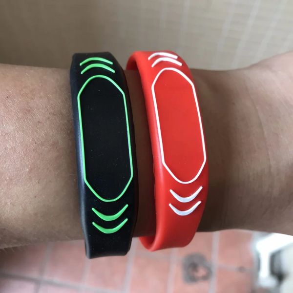 Cartas 13.56MHz Mifare Classic 4K Pulseiras Silicone RFID Bracelet Ajustável Novo