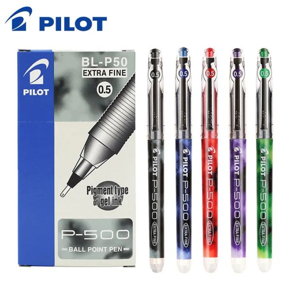 Stifte 8 PCs/Los Großhandel Gel -Tinte 0,5 mm Japan Pilot BLB50 P500 Standard Rollerball -Stift -Büro und Schulschreibab