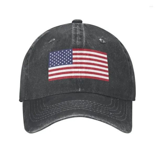 Ballkappen Custom Cotton Flagge der United States Baseball Cap Sun Protection Frauen Männer Verstellbarer Vater Hut Frühling