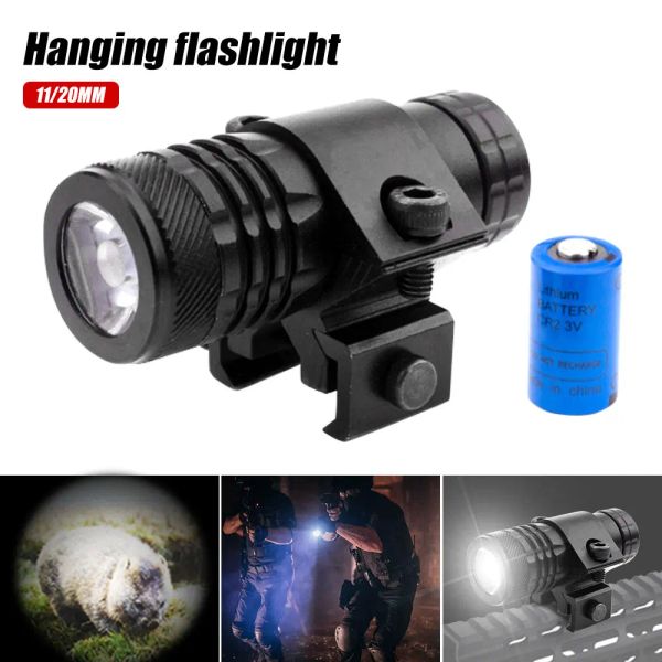 Scopes 11/20mm wiederaufladbare kleine Taschenlampe unter hängenden starken leichten Batterie -Taktik Airsoft Ultra Taschenlampe Taktische Jagd