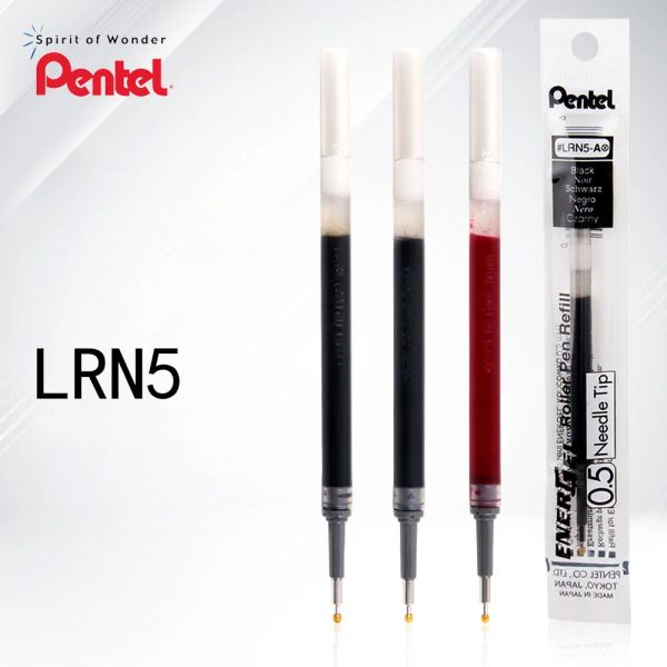 Ручки 6/12PCS Pentel Energel нейтральный наполнение 0,5 мм нажмите QuickDrying LRN5 Metal Nib, подходящий для подписи BLN75/BLN105