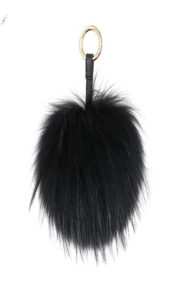 Tornari Y REAL PHUL BALL CHIECHIN CRATICHE DI PULLA POMPOM POMPOM BLACO POM CHIAMAGGIO UK CAMPIO DOMENI ACCESSORI BAGGIO