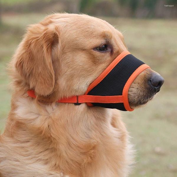 Vestuário para cães ao ar livre cães focinhos máscara de segurança multifuncional para caminhar