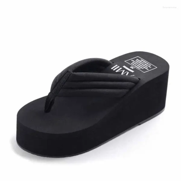 Slippers Fashion Women Flip Flops Summer Beach Платформа повседневная клинья сандалия